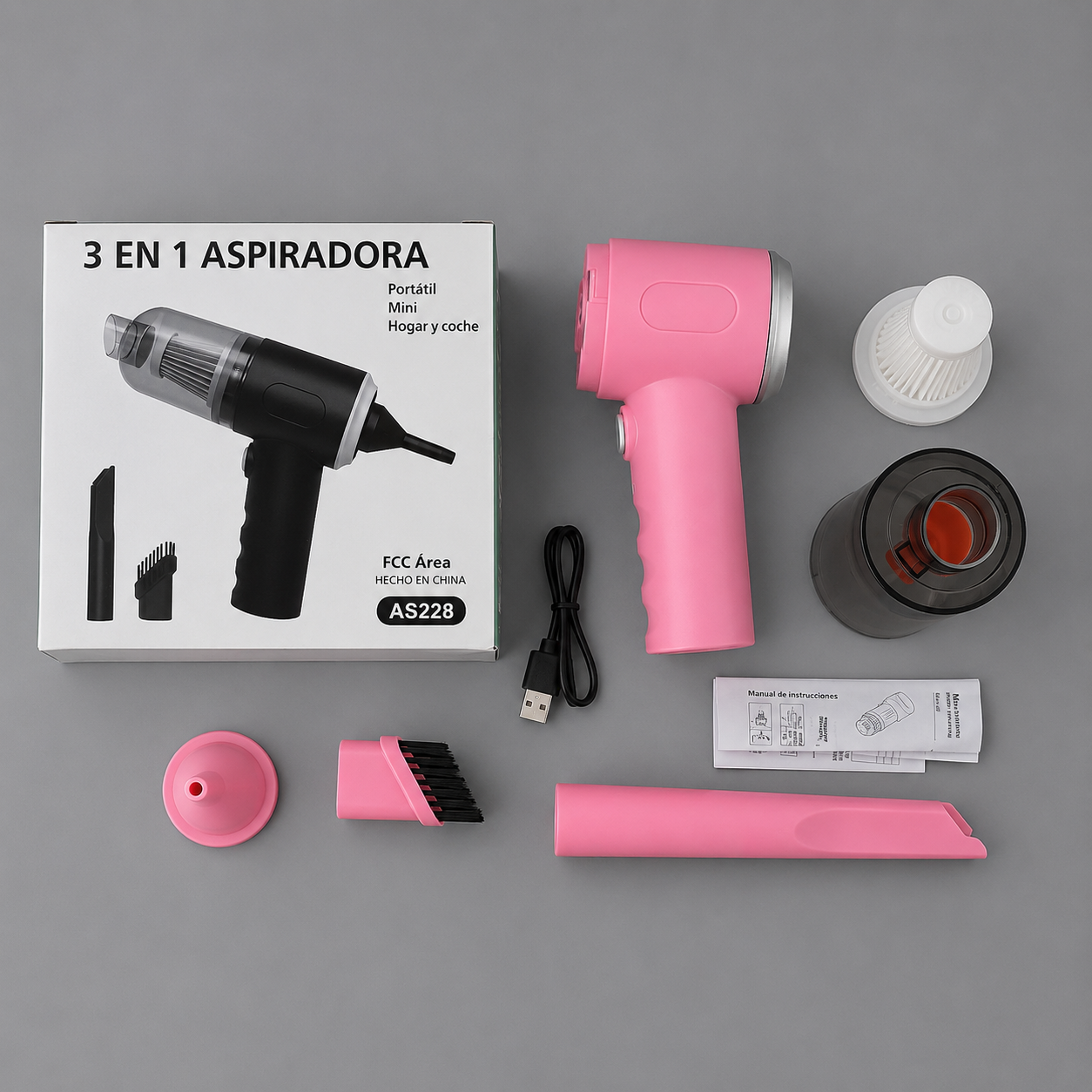 Aspiradora Portátil para Coche/Hogar